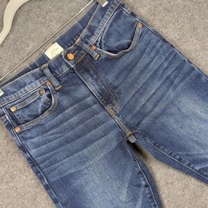 J.Crew 250 Skinny Jeans Mens Medium Wash Blue Denim Slim Fit 30x34